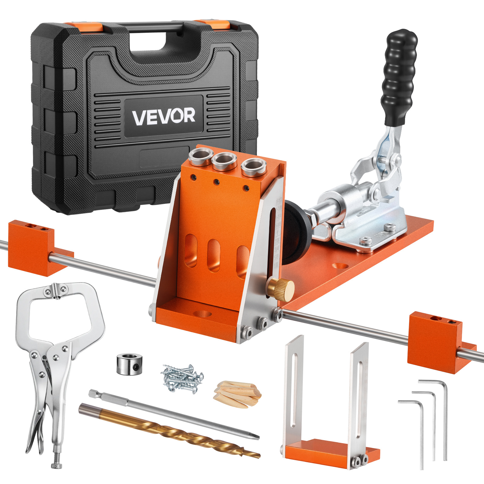 Woodworking Drill - VEVOR Pocket Hole Jig Kit, 1/2