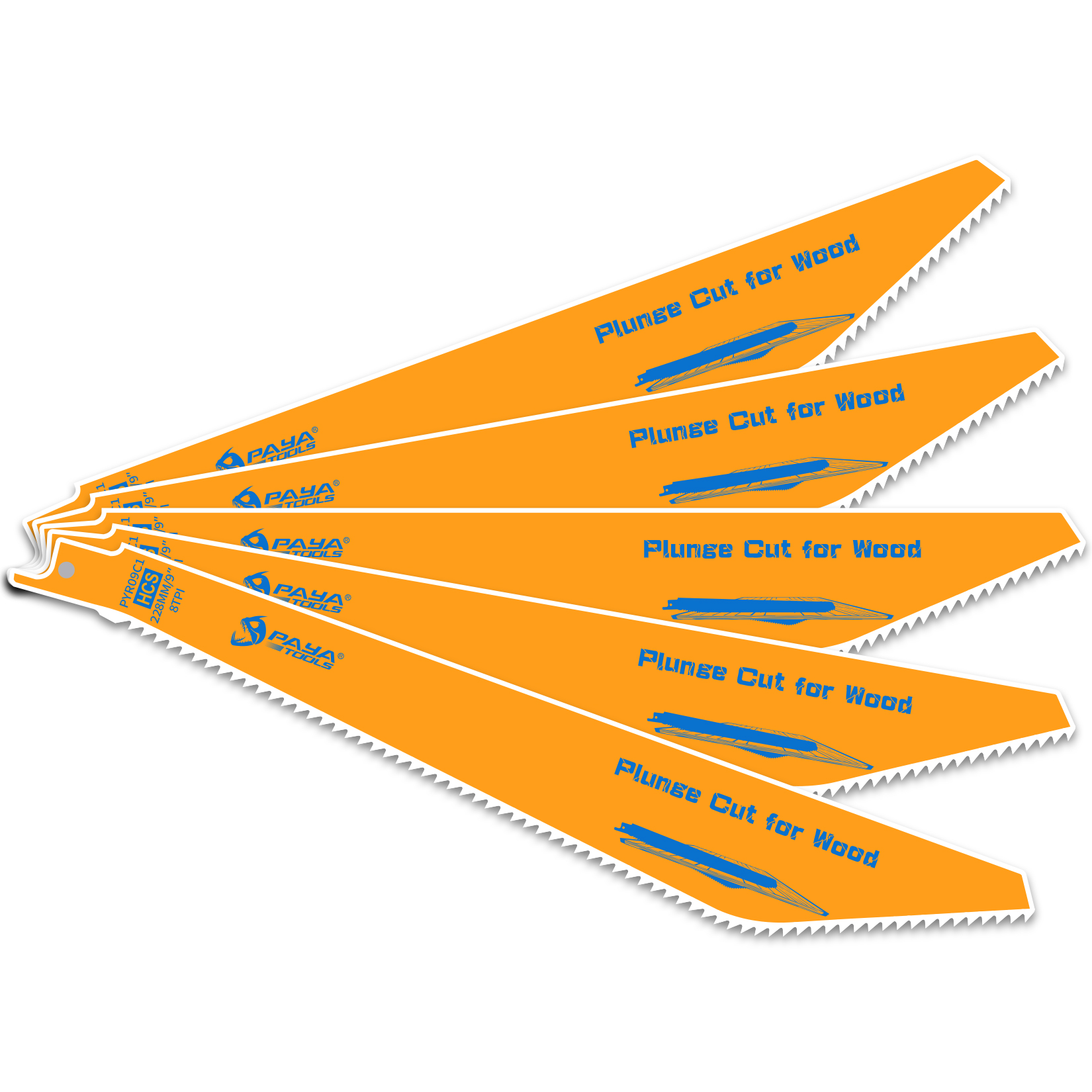 Woodworking Jobs - PAYA 5-PACK 9 Inch 8TPI Reciprocating