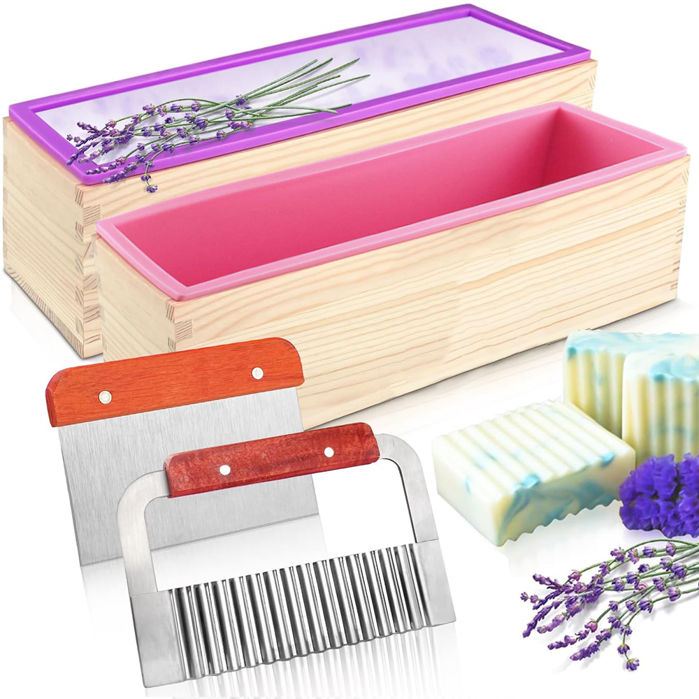Woodworking Veneer Cutter - Rectangular Handmade Soap Molds Kit with