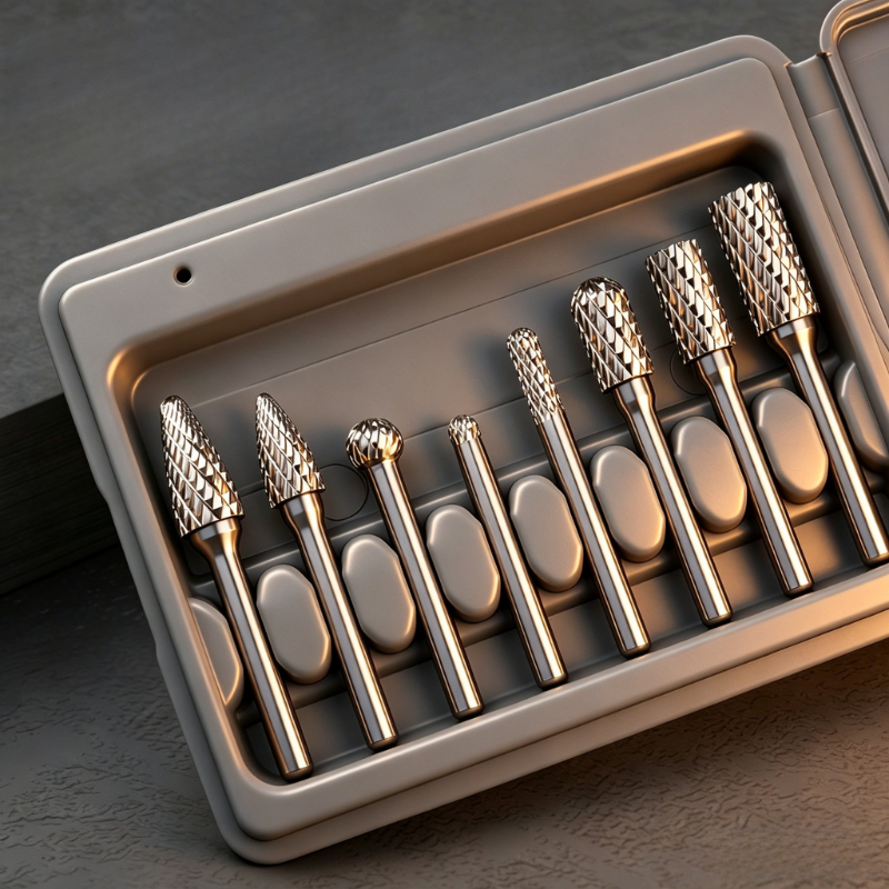 Woodworking Tools - 3mm 6mm Shank Rotary Burr Set