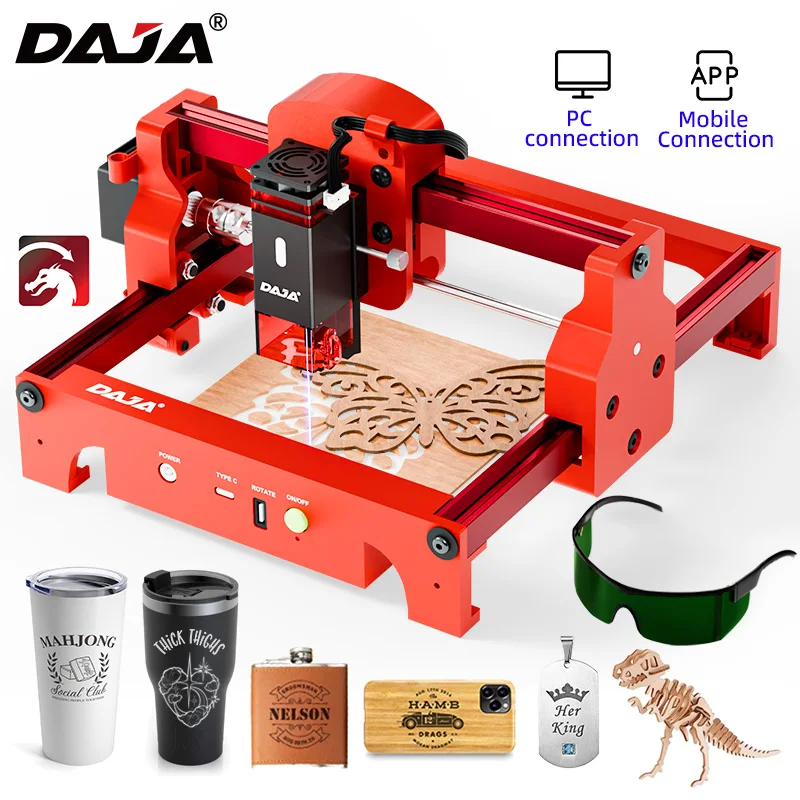 Woodworking Jobs - DAJA A7 Laser Engraver 5W Mini