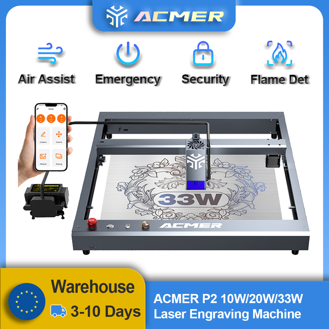 Woodworking Jobs - ACMER P2 Laser Engraver 33W 20W