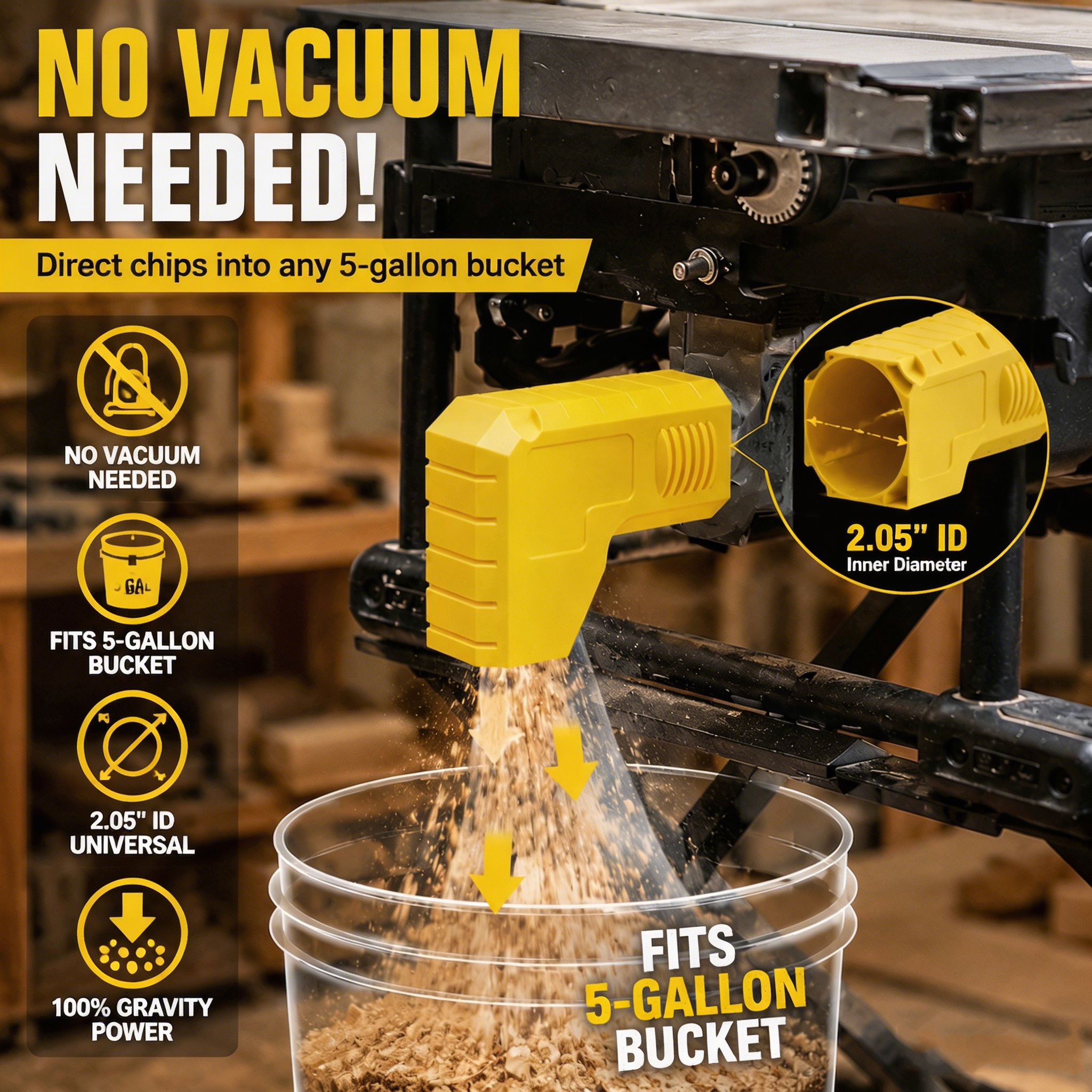 Table Saw Dust Collector 2.05  - Woodworking Shops 리뷰 및 가격