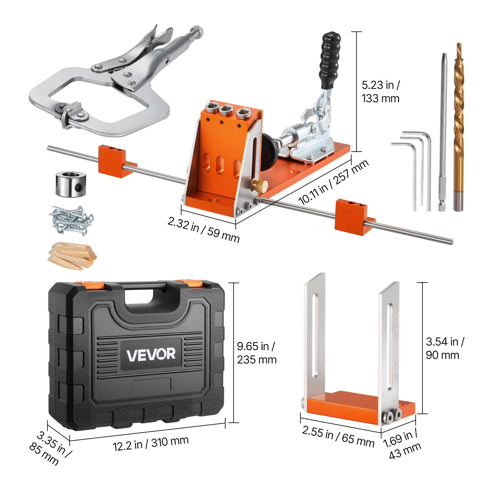 VEVOR Pocket Hole Jig Kit, 1/2 - Woodworking Drill 리뷰 및 가격