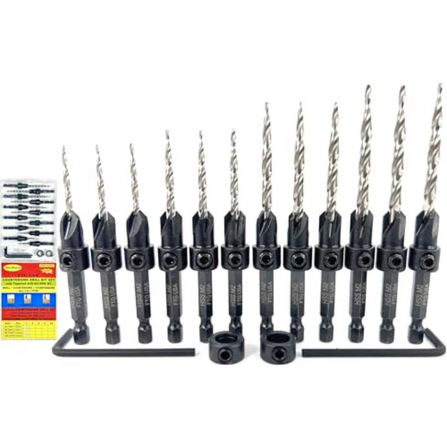 Countersink Drill Bit Set # 7/ - Woodworking Drill 리뷰 및 가격