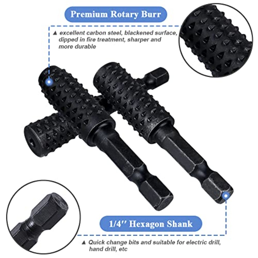 10 Pieces Rotary Burr Rasp Set - Woodworking Drill 리뷰 및 가격