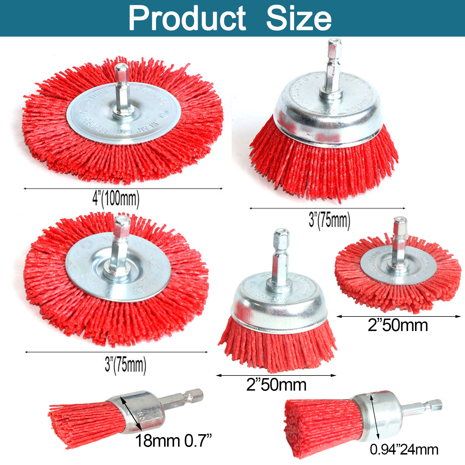 Nylon Cup Brush Abrasive Wire  - Woodworking Drill 리뷰 및 가격
