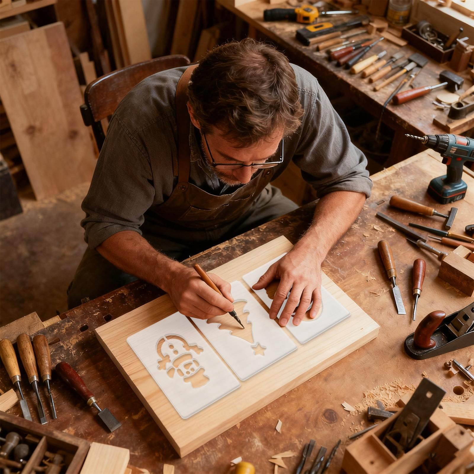 Christmas Stencil Portable Woo - Woodworking Man 리뷰 및 가격