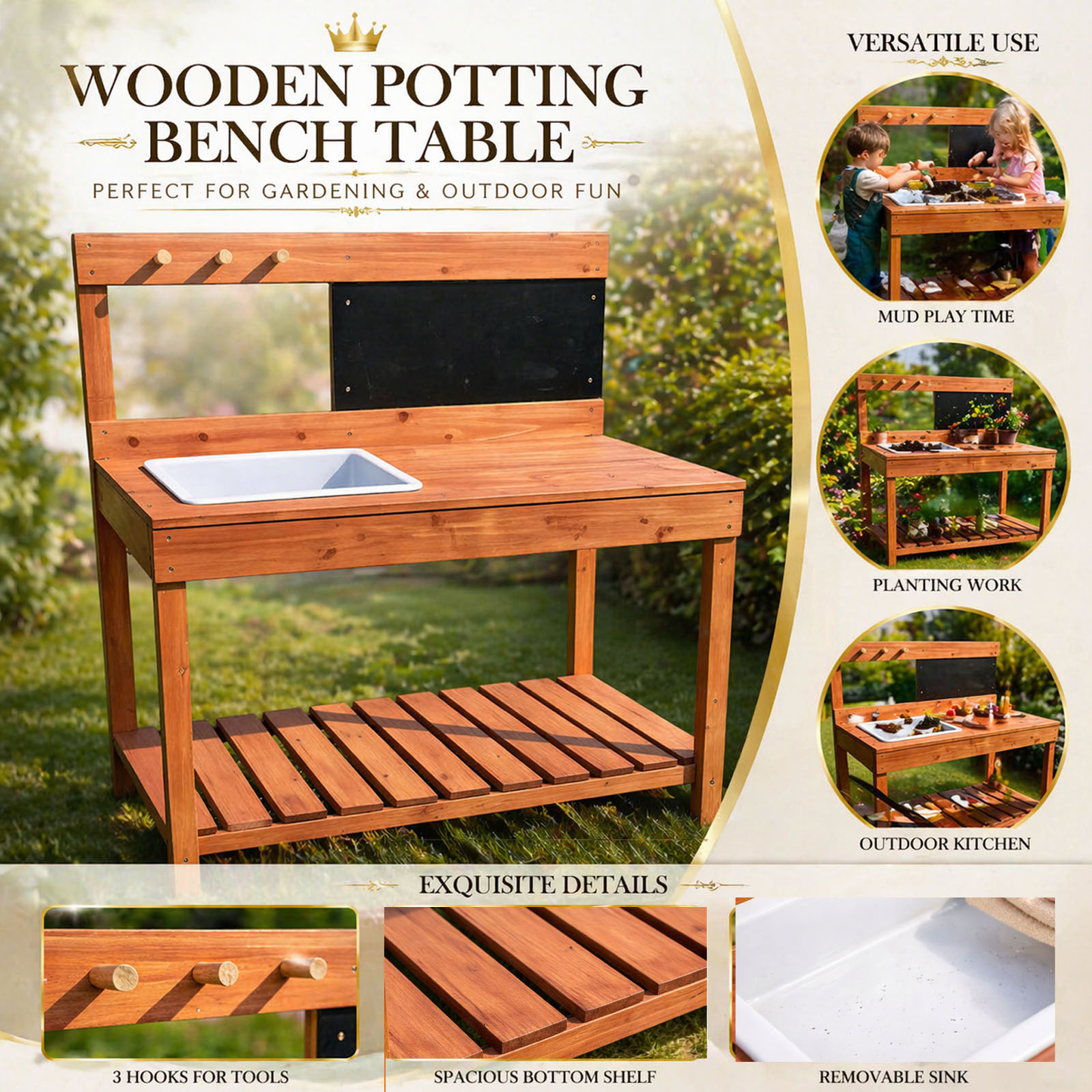 Wooden Potting Benches For Chi - Woodworking Workbench 리뷰 및 가격