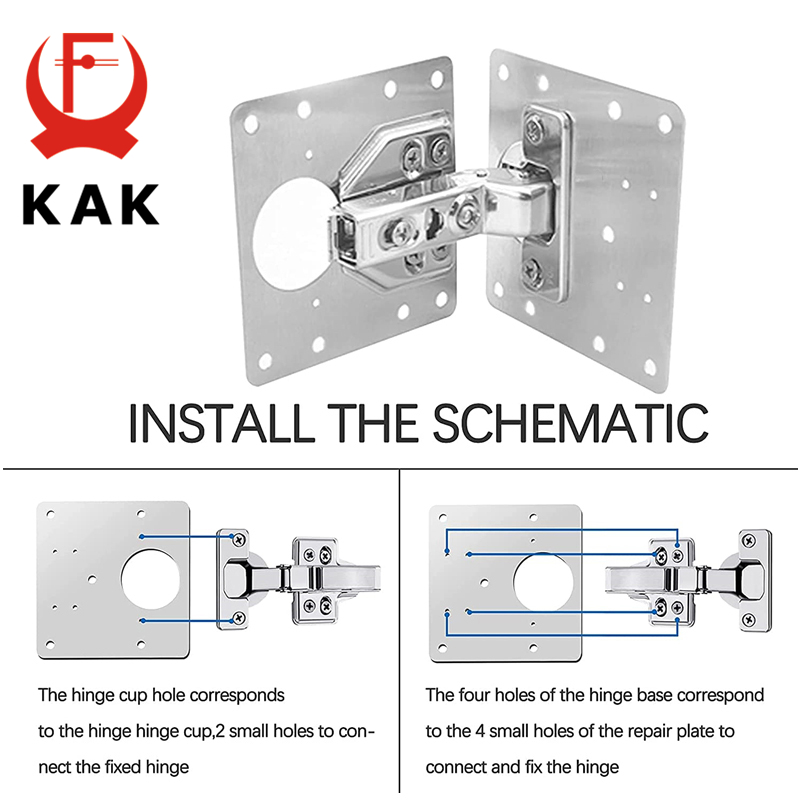 KAK 8pcs Hinge Repair Plate Br - Cabinet Scraper Set 리뷰 및 가격