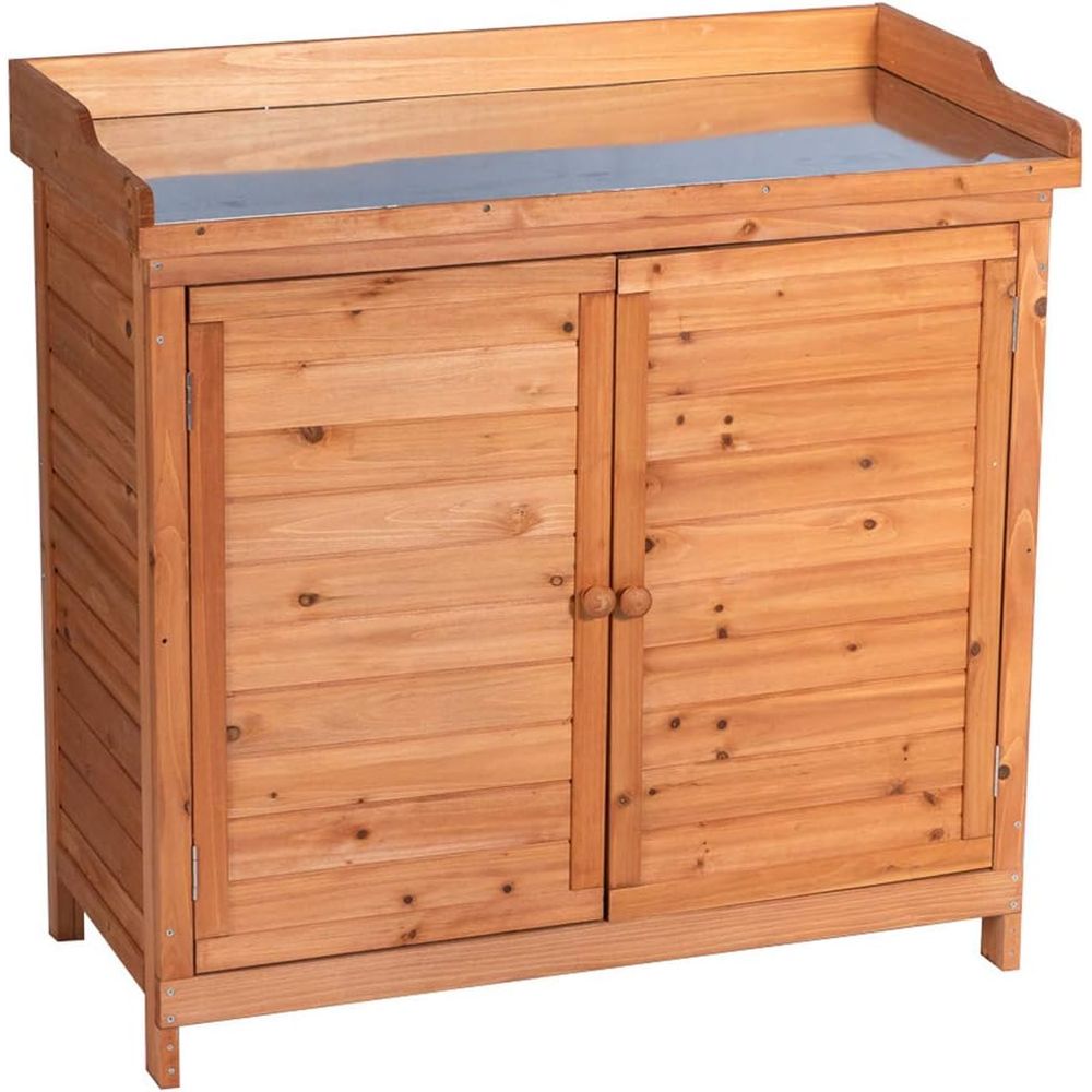 Outdoor Patio Wood Storage Cab - Woodworking Workbench 리뷰 및 가격