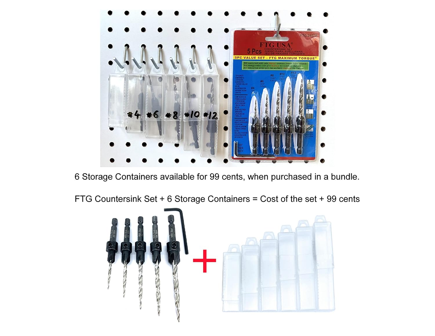 Countersink Drill Bit Set 5 Pc - Woodworking Drill 리뷰 및 가격