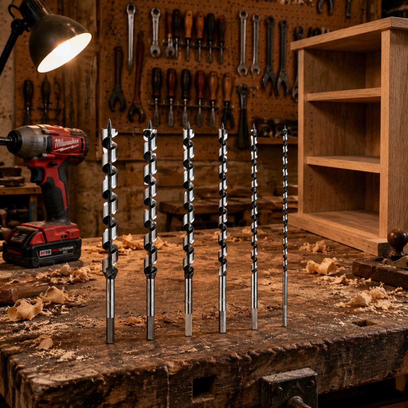 6 Pieces Long Auger Bit Set Sp - Woodworking Drill 리뷰 및 가격