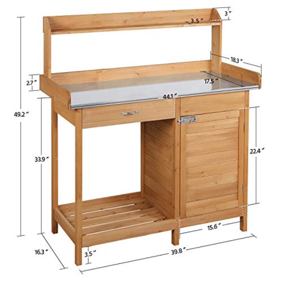 Outdoor potting bench table wo - Woodworking Workbench 리뷰 및 가격