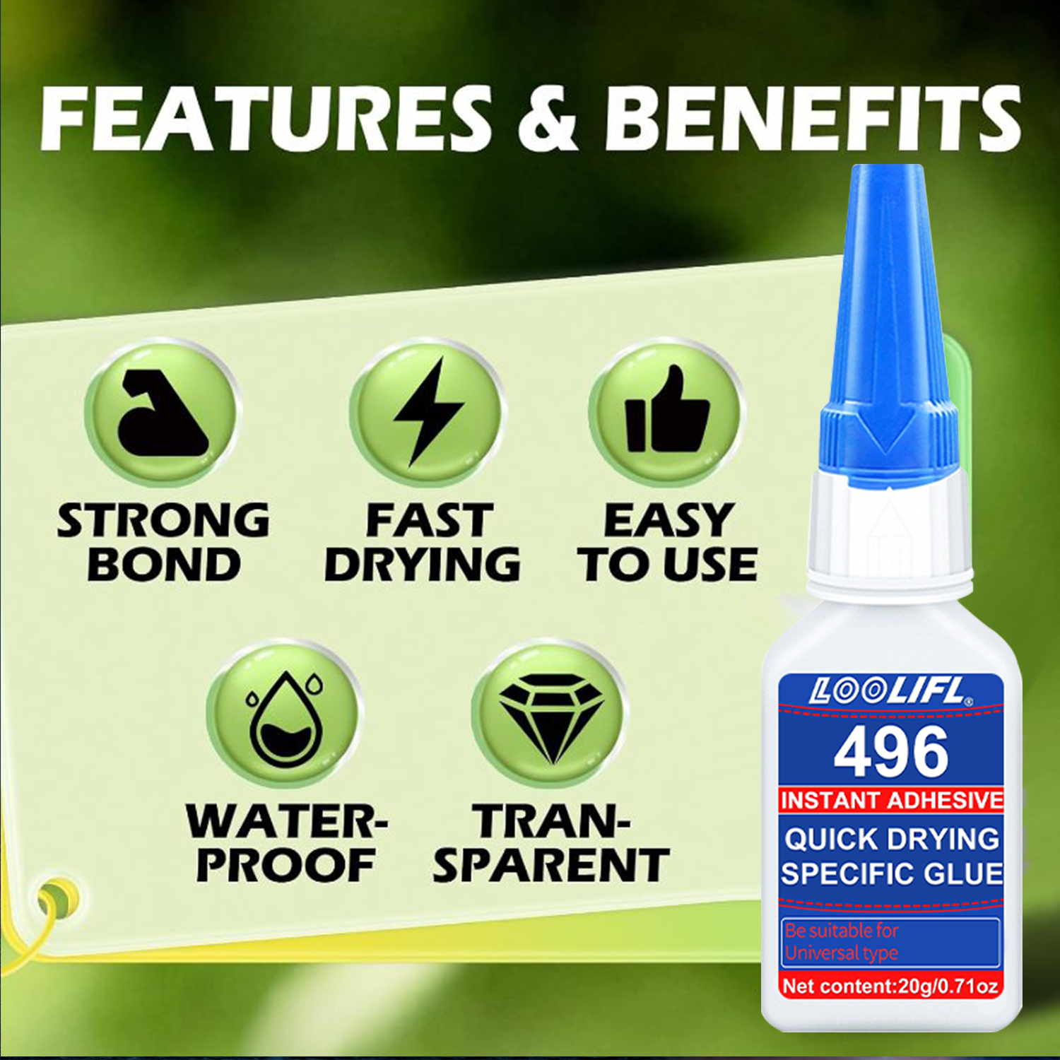 496 Multi-Purpose Super Glue C - Woodworking Tools 리뷰 및 가격