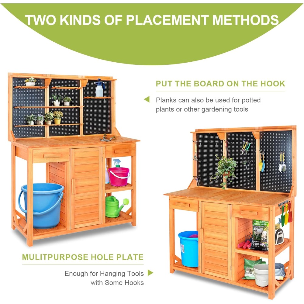 Outdoor Potting Bench,Wooden P - Woodworking Workbench 리뷰 및 가격