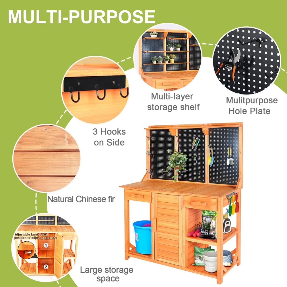 Outdoor Potting Bench,Wooden P - Woodworking Workbench 리뷰 및 가격