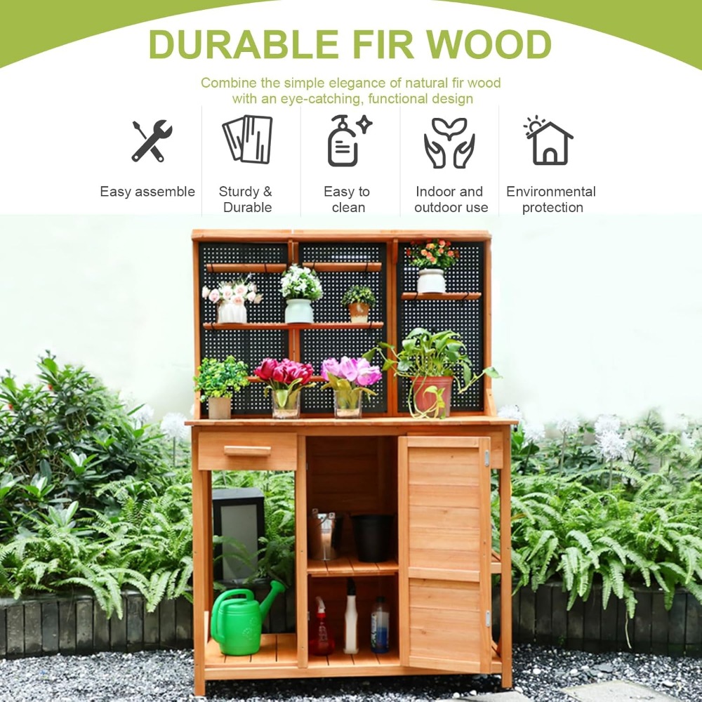 Outdoor Potting Bench,Wooden P - Woodworking Workbench 리뷰 및 가격