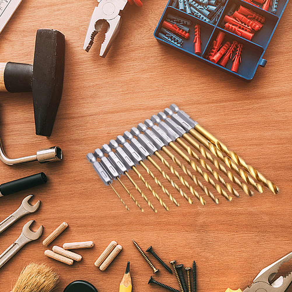 13pcs Titanium Coated Twist Dr - Woodworking Drill 리뷰 및 가격