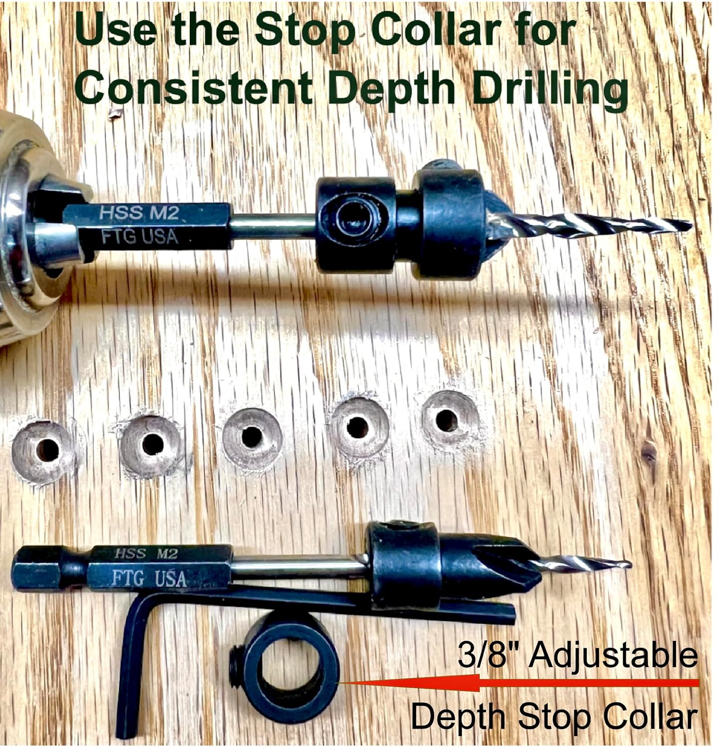 Adjustable Wood Countersink Dr - Woodworking Drill 리뷰 및 가격