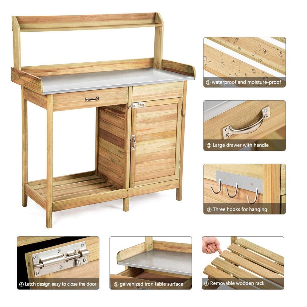 Garden Wooden Work Station Pot - Woodworking Workbench 리뷰 및 가격