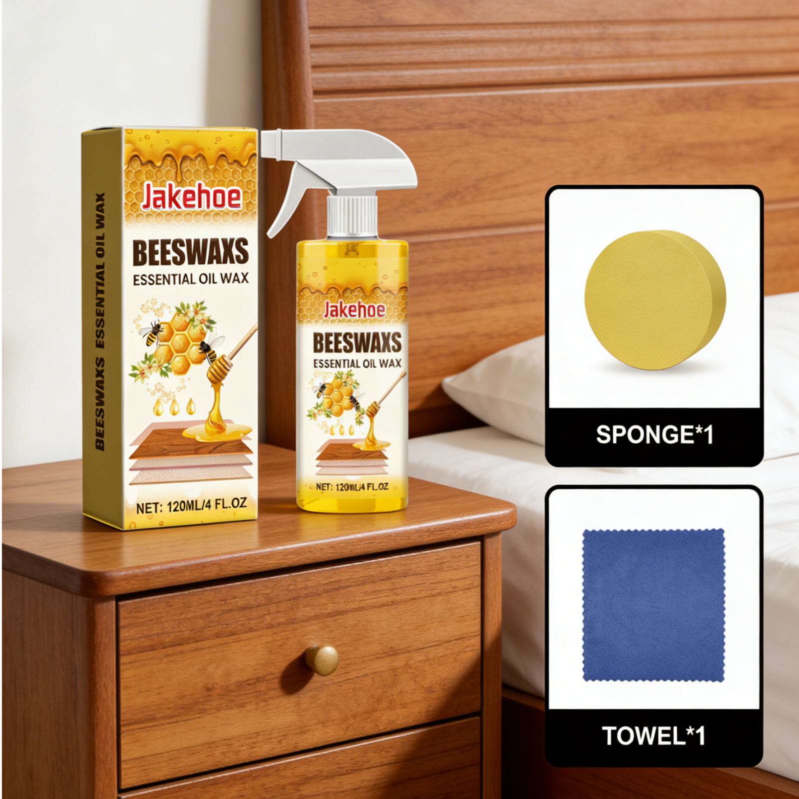 Jakehoe Beeswax Essential Oil  - Woodworking Oil 리뷰 및 가격